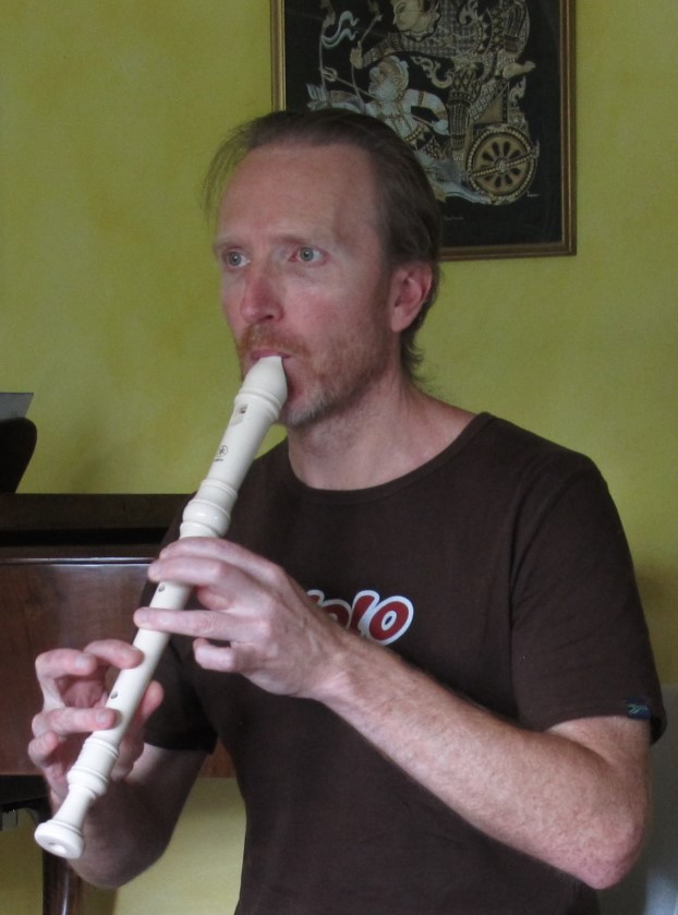 Anthony Gosnell playing the Alto Recorder